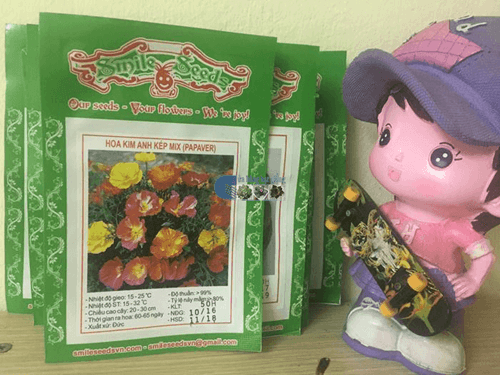 Bao bì gói hạt giống hoa kim anh kép mix - Cửa hàng hạt giống Mỹ Đình